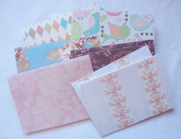 Girly notecards set of 12