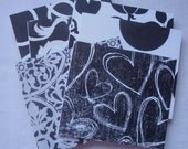 B&W Mini notecards set of 6