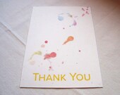 Watercolor Splash Multicolor Thank You set