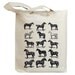 Retro Horses Vintage Eco Friendly Canvas Tote Bag (idb0016)