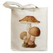 Mushroom 12 Vintage Eco Friendly Canvas Tote Bag (ixp012)