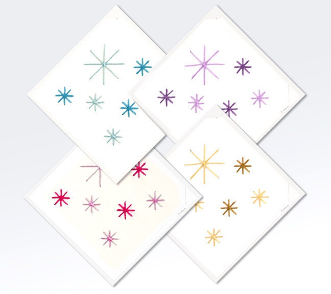 Embroidered Snowflake Note Cards (set of four)