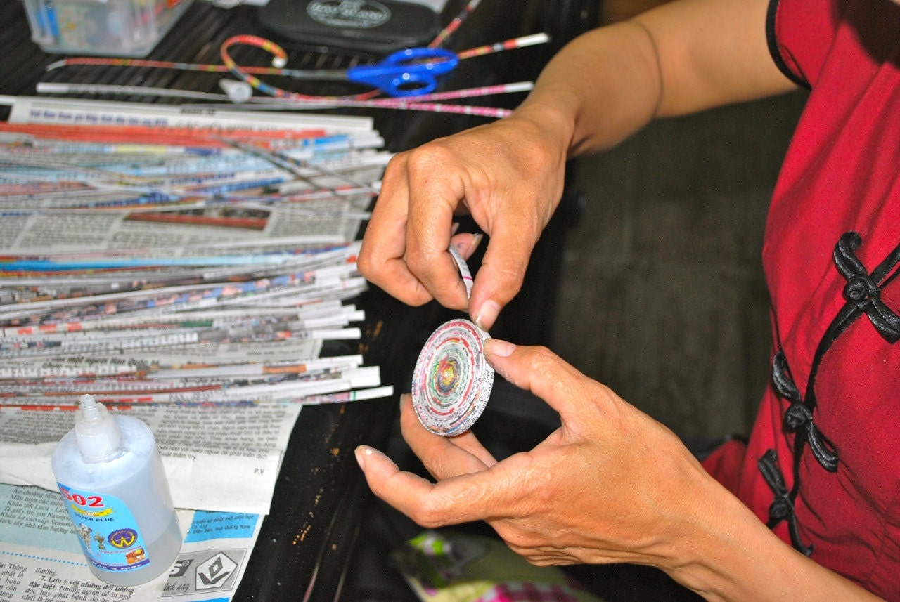 Recycled Magazine Coaster - Set of Four
