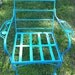 SALE, AQUA vintage wrought iron chair