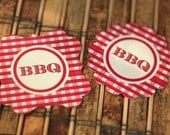 INSTANT DOWNLOAD Printable Summer bbq Party Circles for cupcake toppers, favor tags, cup labels etc