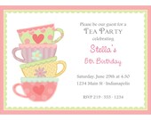 DIY Printable Tea Party Invitations