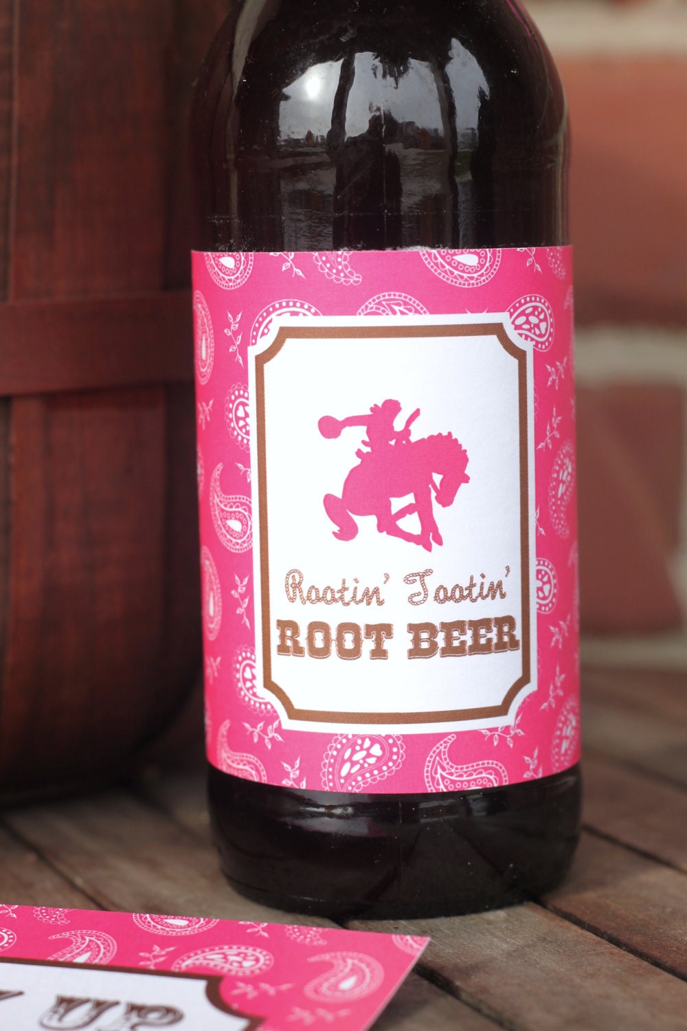 24 Custom Printed Cowgirl Soda Bottle Labels Rootin Tootin Root Beer Il_570xn