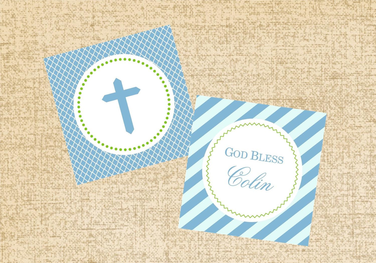 PRINTABLE Communion Cupcake Toppers tags DIY