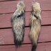 Coyote Tail Keychain Recycled Totem Fur Keyring Furry