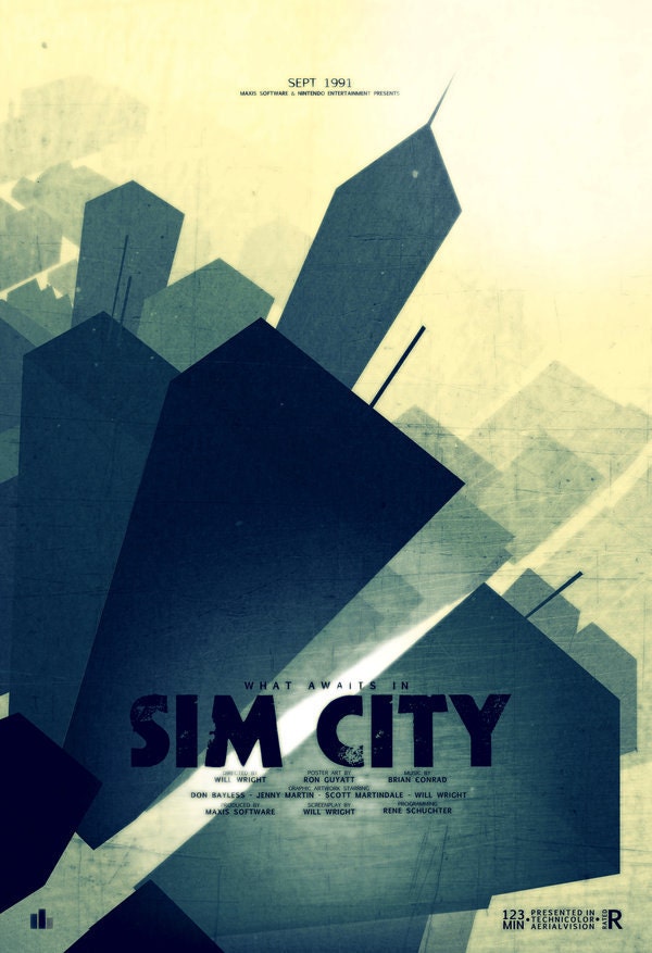 Sim City - Poster - 13X19
