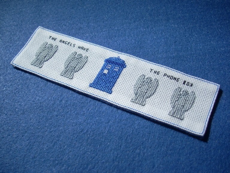 Doctor Who Bookmark - The Angels Have the Phone Box