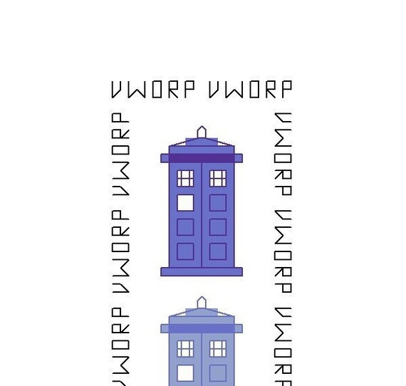 Doctor Who Bookmark Pattern - Disappearing TARDIS