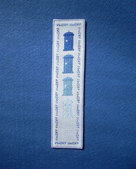 Doctor Who Bookmark Pattern - Disappearing TARDIS