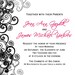 Wedding Collection:  Modern Pink & Black