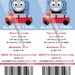 Birthday Invitations:  Thomas the Train Ticket