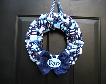 Tampa Bay Rays Ribbon Wreath- Custom Any Team