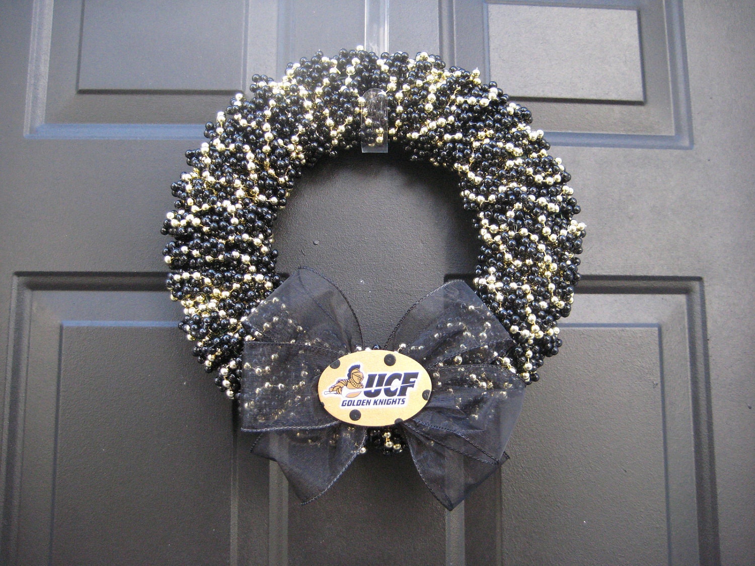 New Orleans Saints,  UCF, Purdue or Vandy  Beaded Wreath Custom Any Team