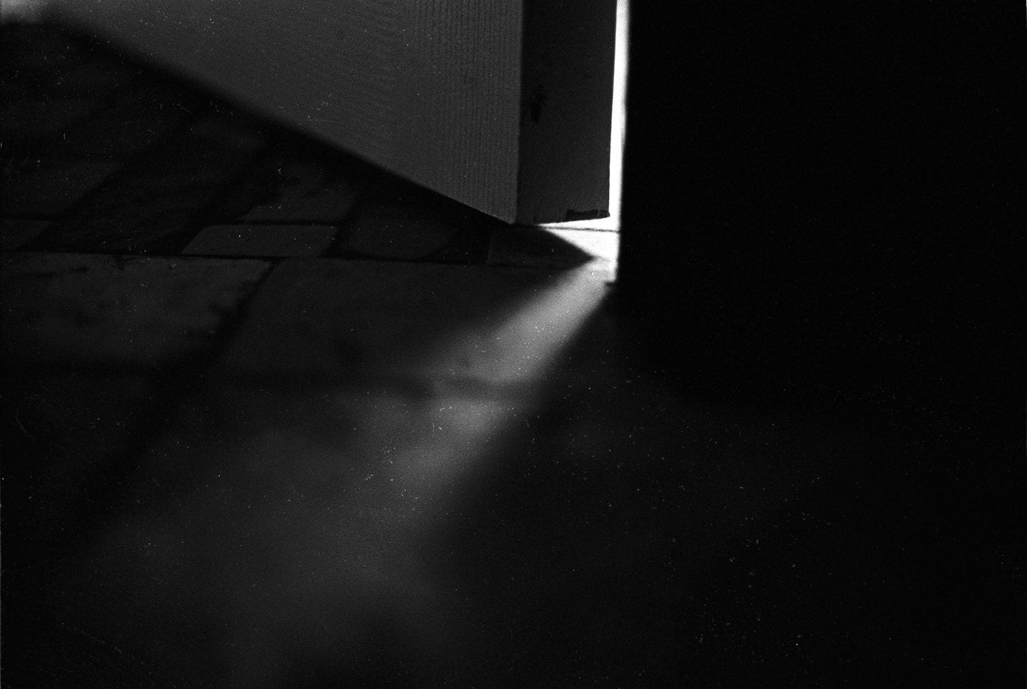 Door Cracks// 35mm Black and White Capture - LWestermanPhoto