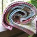 Woodland Owl baby quilt cotton in pink, blue, yellow, red, white, green, Darla Fabrics by Tanya Whelan