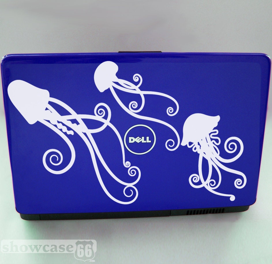 Sea Jelly Trio - Vinyl Laptop Art - FREE Shipping
