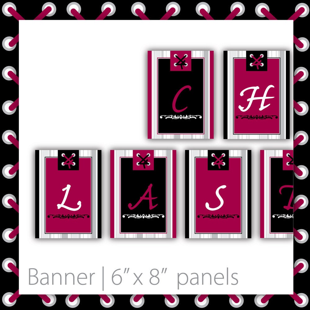 Bachelorette Party Banner . PRINTABLE . Gothic Essence