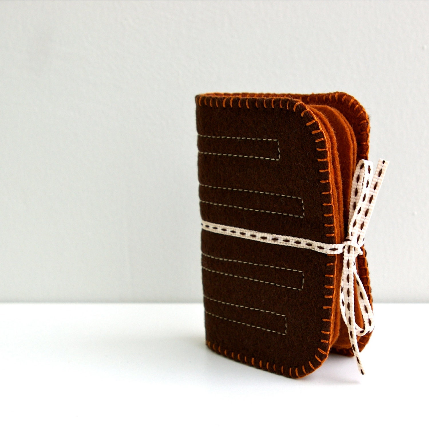 Wool Felt Needle Book // Chocolate Truffles // LoftFullOfGoodies