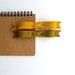Wool Felt Bow French Barrette // Honey Mustard // LoftFullofGoodies