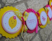 NEW - Pink Lemonade High Chair Banner