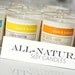 Soy Candles // PICK TWO 13 oz. candles. Eco-friendly candles made from all natural products that can even be reused.
