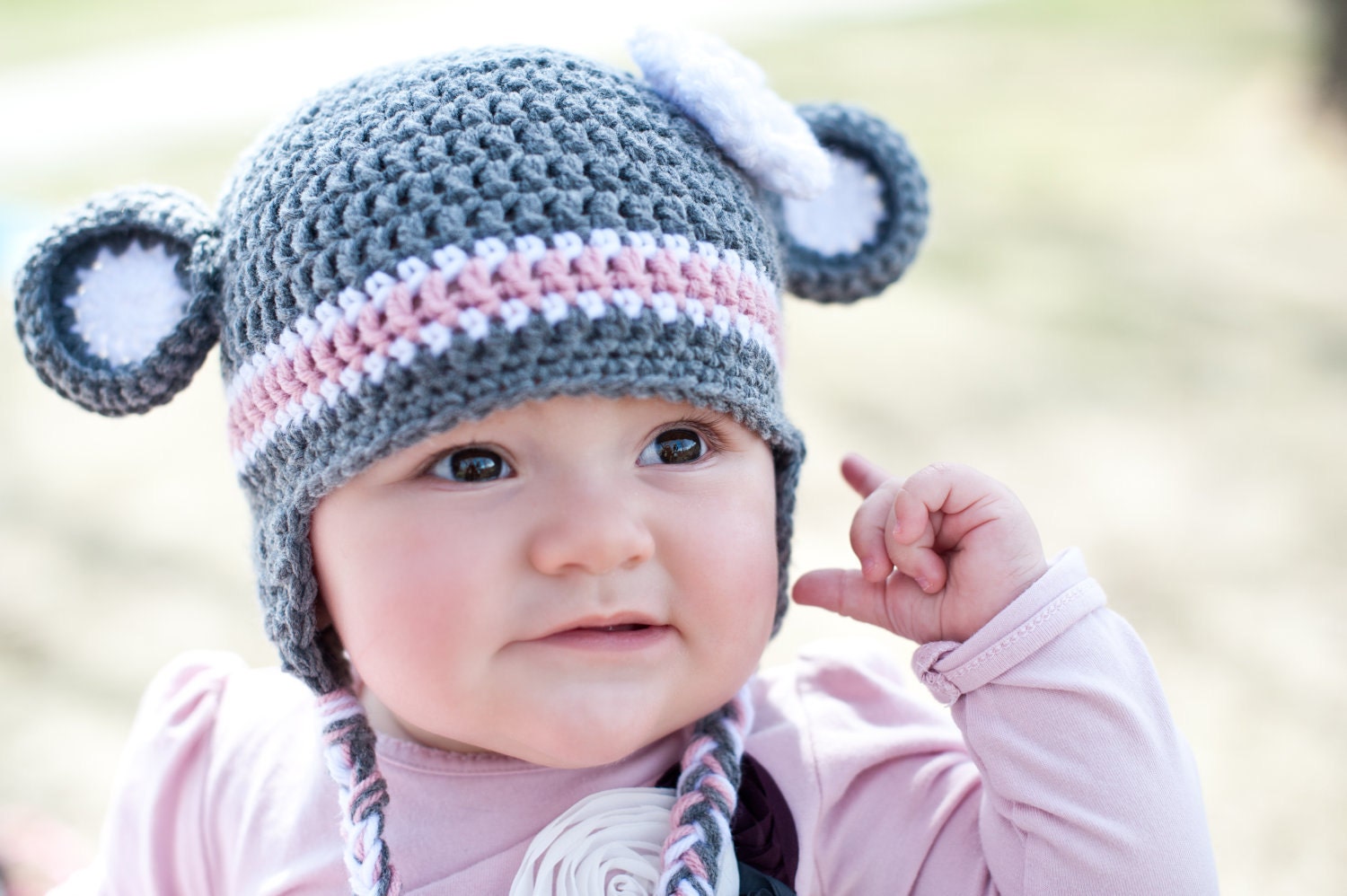Crochet Sock Monkey Beanie with Earflaps (Toddler, Child & Youth/Adult sizes) - baby, knit, hat, boy, girl