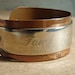 Vintage Copper Engraved cuff bracelet OOAK
