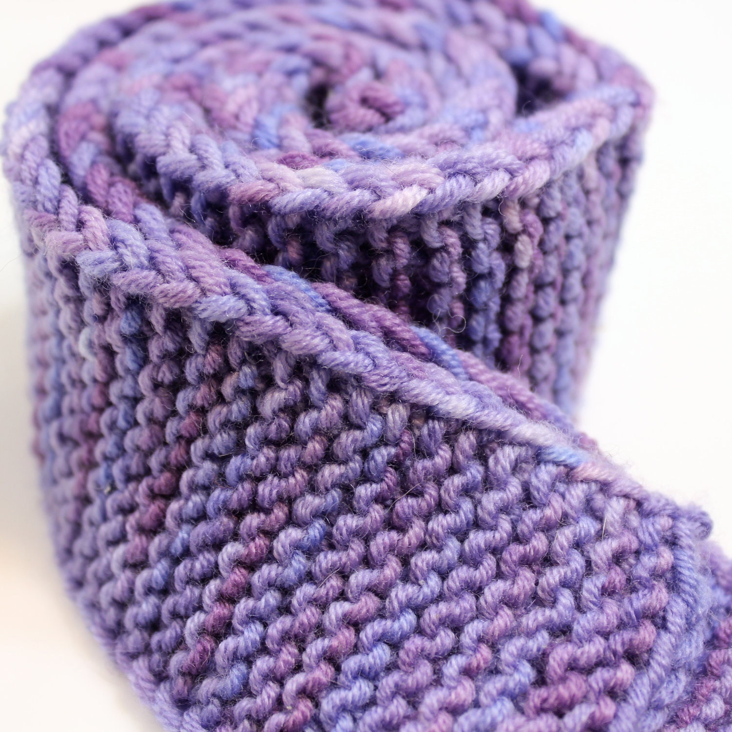 Knit Tie for Men, Skinny Knit Tie, Fathers Day Ties, Purple & Blue Ties, Hand dyed Tie, Free Shipping