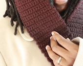 Merino Wool Scarf, Men's Scarf, not "itchy", Luxury Mahogany Scarf, 9 Color Options, Free Shipping