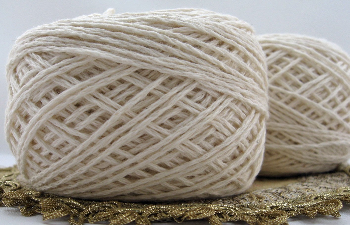 Certified Organic Cotton Sport Weight Yarn, Undyed, Color Grown, Naturally Pigmented