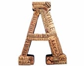 Customized Handmade Vintage Wine Cork Letter - Small Size - We Have EVERY Letter