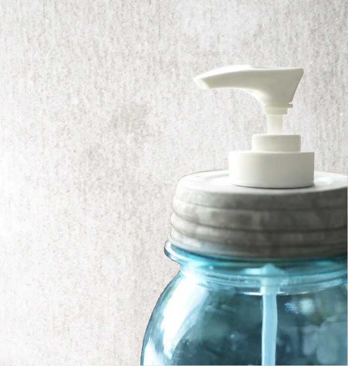 DIY Authentic Zinc Mason Jar Soap Dispenser Lid