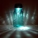 Hanging Antique Blue Mason Jar Solar Light QUART Perfect Mason - High Quality