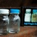 CHRISTMAS DELIVERY - Vintage Ball Mason Jar Salt and Pepper Shakers Set in Original 1970's Box