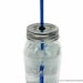 Five Mason Jar To-Go Tumbler Lids - Reusable Canning Jar Tops and Straws - You Pick Colors - 9" Straw