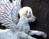 Animal Angels: Gray Cat Angel by Mardi Storm