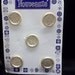 Vintage Buttons Silver Metallic