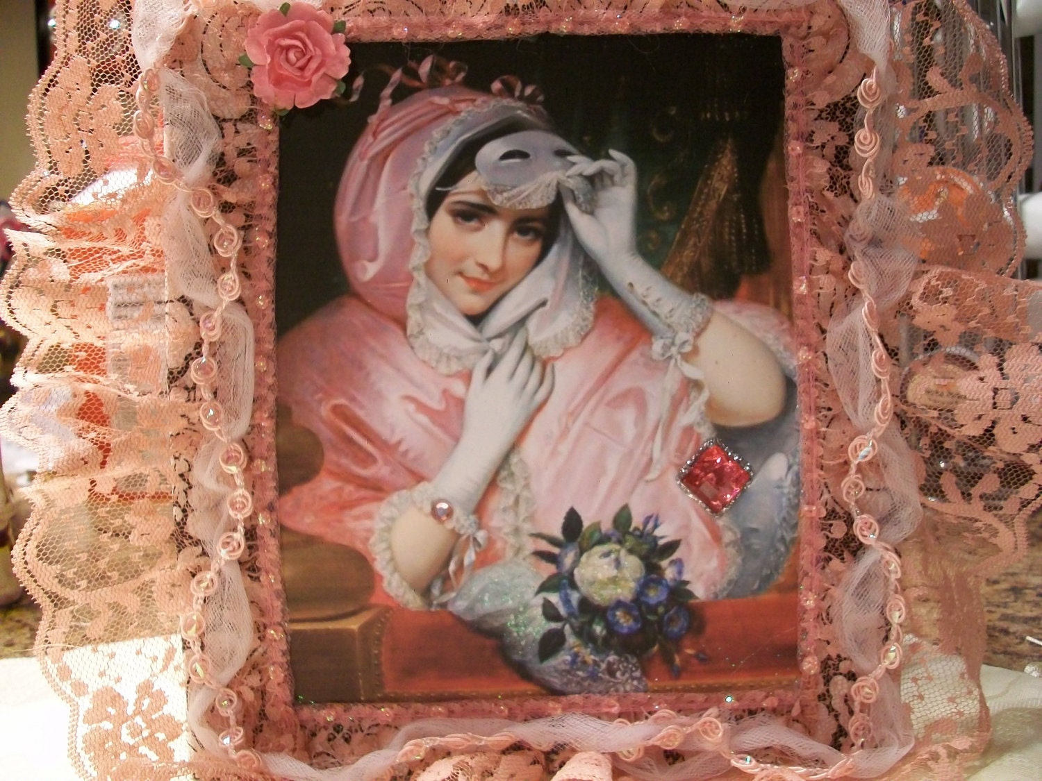 Woman With Mask Photo Album