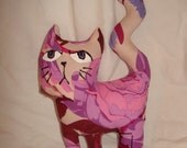 Plush Manga cat Tart cute stuffed animal plushie cotton humor funny art doll stuffed cat