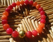Prana & Chi -inspirational crystal gemstone bracelet-boho yoga zen chakra balancing