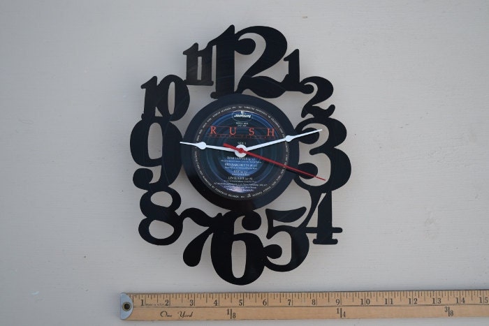 Vinyl Record Album Wall Clock (artist is Rush)