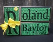 Personalized Wooden Name Blocks - TEACHER (Custom Order)