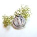 Owl moon wax seal pendant made from recycled silver, custom made to order