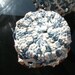 Beaded Crochet Jug/Bowl Cover in Blue & White Bamboo. Dining Accessories, Spring, Summer, Outdoors, Picnics.