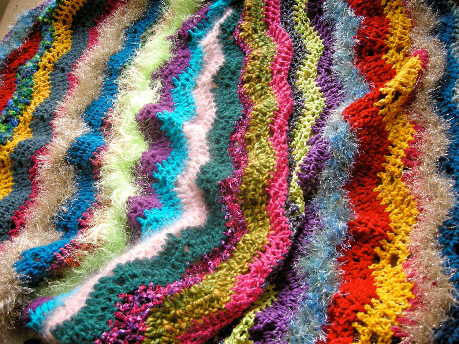 Custom Chaos Ripple Afghan