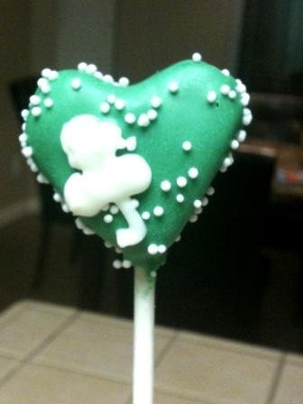 St Patricks Day The Heart of the Irish Cake Pop handmade by Sprinkles Candy Cake Oh My on Etsy